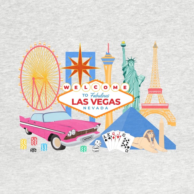 Welcome to fabulous Las Vegas Nevada by Cute Tees Kawaii